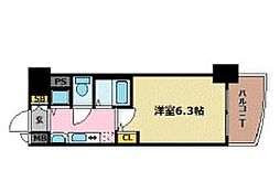 プレサンス金山グリーンパークス 1Kの間取図画像