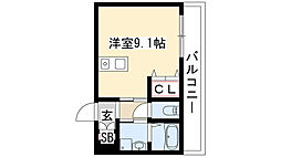 プレサンス鶴舞駅前ブリリアント ワンルームの間取図画像