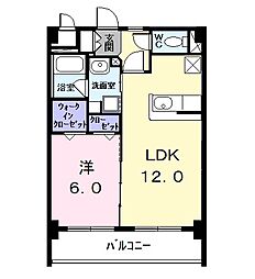 ComfortSquare 1LDKの間取図画像