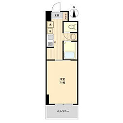 S-FORT神宮南 1Kの間取図画像