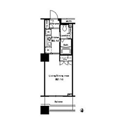 パークアクシス名駅南 1Kの間取図画像