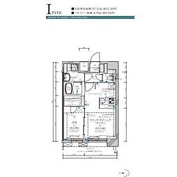 ディアレイシャス名古屋大須通 1LDKの間取図画像