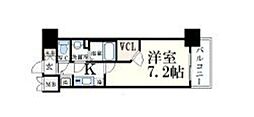 プレサンス名古屋グロウ 1Kの間取図画像