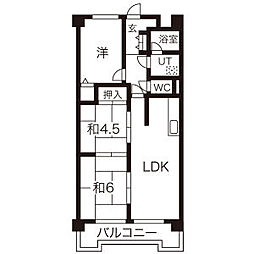 グランドハイリス上社 3LDKの間取図画像