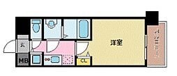 プレサンス名古屋ステーションフレア 1Kの間取図画像
