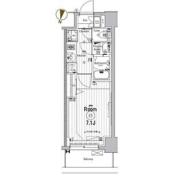 メイクスデザイン名駅南 1Kの間取図画像