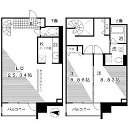 RESIDIA東桜2 2LDKの間取図画像