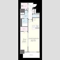 フォレスト コナ 1LDKの間取図画像