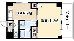 アンシャンテ川原 1DKの間取図画像