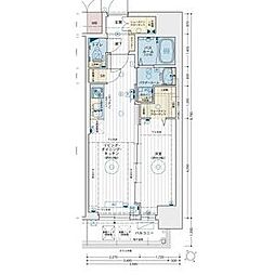エステムコート名駅南シティリンク 1LDKの間取図画像