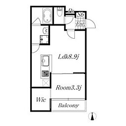 ファミリーステージ烏森 1LDKの間取図画像