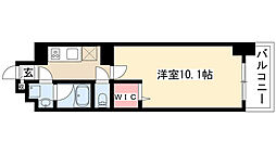ルナクレシエンテ 1Kの間取図画像