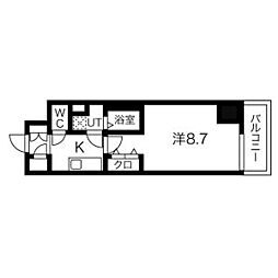 MAKESKAMIMAEZU4 1Kの間取図画像