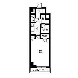 アーバンパーク日吉 1Kの間取図画像