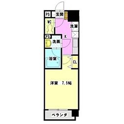 ベルモード 1Kの間取図画像