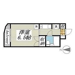 メゾン・ド・アビーム ワンルームの間取図画像
