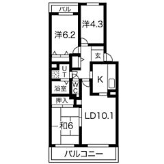 物件の間取り