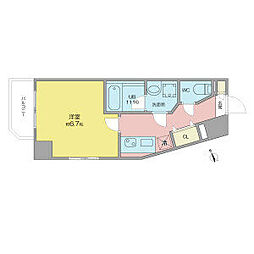DOPE新栄 1Kの間取図画像