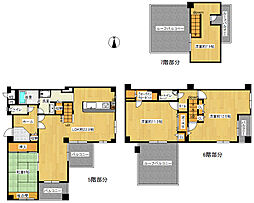 コスタミラにしきのはま5番館 4LDKの間取図画像