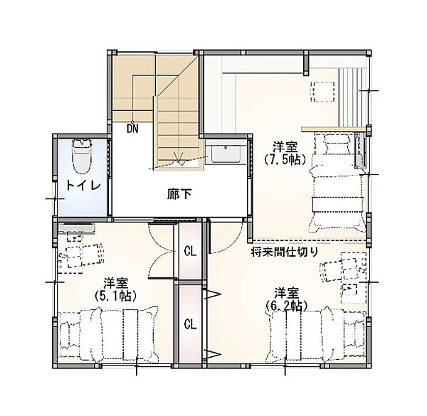 間取りを拡大表示