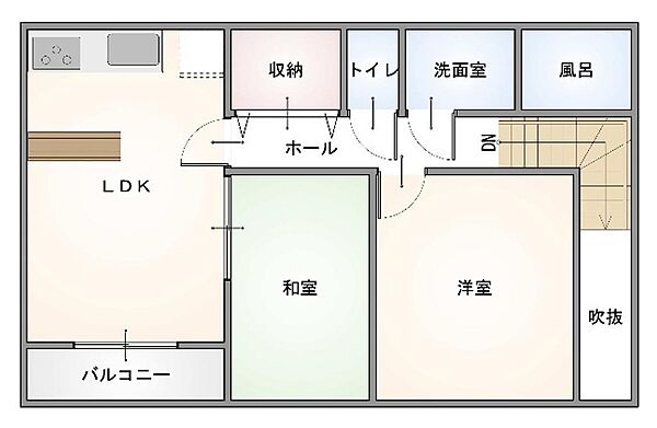 ２階リビングで明るく開放的なお部屋です」。和室や洋室もあり部屋数も十分確保されています。
