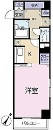 コンフォート東麻布. 3階1Kの間取り
