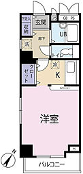 コンフォート東麻布 1Kの間取図画像