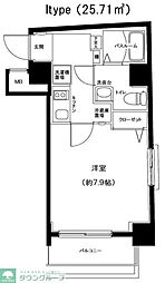 GRANDFORCE東高円寺 1Kの間取図画像