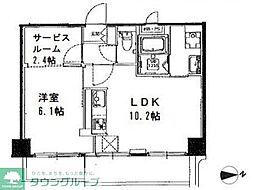 山手杉並ビル 2LDKの間取図画像
