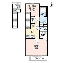 ドルチェ 1SKの間取図画像