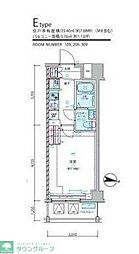 ジェノヴィア練馬春日町スカイガーデン 3階1Kの間取り