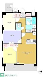 エルデンシア中野 3階3LDKの間取り