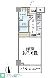 YOU　I　COURT 3階1Kの間取り