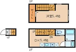 リヴ桜台 2階1DKの間取り