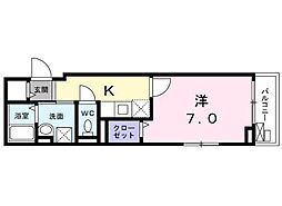 Ｙ・Ｓ中野坂上 2階1Kの間取り