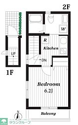 ソフィアビレッジ東高円寺 2階1Kの間取り