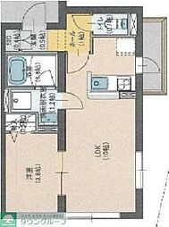 プロスタイルウェルス下井草 2階1LDKの間取り