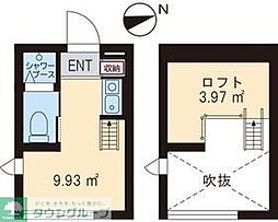 MARUI TOCLUS 西荻窪 2階ワンルームの間取り