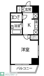 サンテミリオン新中野弐番館 4階1Kの間取り