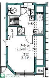 GREW Koenji Residence 102 1階1Kの間取り