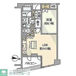 間取図画像 1LDK