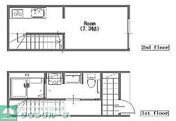 練馬区南田中2丁目アパート ワンルームの間取図画像