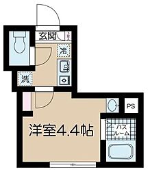 フェリーチェ阿佐ヶ谷K 1Kの間取図画像