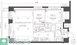 ZOOM練馬高野台 2LDKの間取図画像