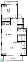シャトー・ド・リヴィエール 2DKの間取図画像