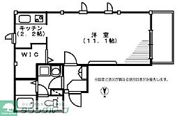 ボヌール高円寺 ワンルームの間取図画像