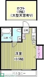 ブランカセ ワンルームの間取図画像