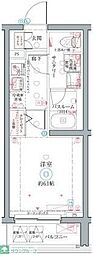 クレヴィスタ井荻 1Kの間取図画像