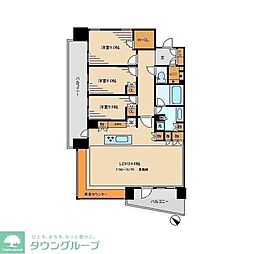 HARUMIFLAGPARKVILLAGEA棟 3LDKの間取図画像