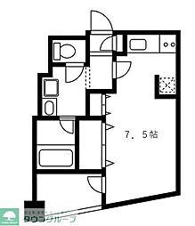 フォルトゥーナ中野 1Kの間取図画像